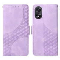 Carcasa Foxdock Oppo A38 4G De Cuero Pu, Diseño Acolchado Clásico, Protección Contra Caídas Y Rayones