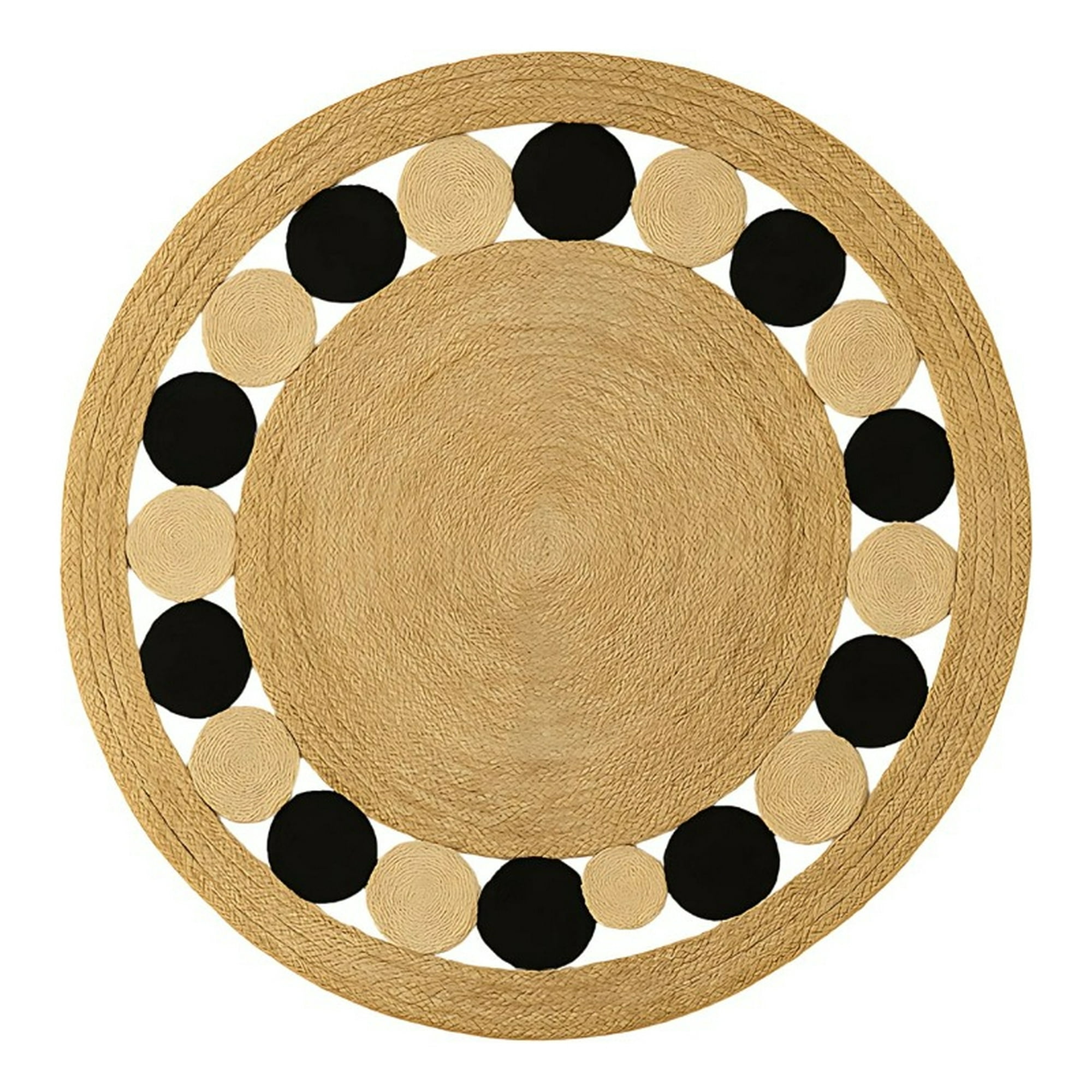 Genérico - Alfombra Circular Decorativa Funcional Yute Natural Jhn