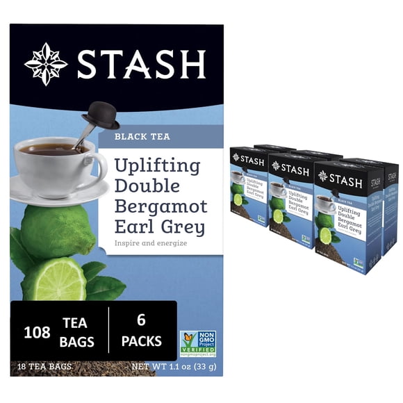Tea Stash Double Bergamot Earl Grey Black 108 bolsas