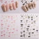 thumbnail image 3 of Xiao Hua Estilo de Estampado en Caliente 3D stickers de Uñas DIY -10 Hojas, stickers de Diseño de Patrón de Moño, Accesorios de stickers de Uñas DIY Autoadhesivas, Negro, 3 of 5