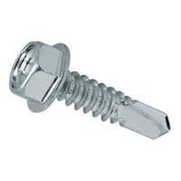 Metalfer - Tornillo Cabeza Hexagonal S/G Punta Broca 12-14 X 2 (100Un)