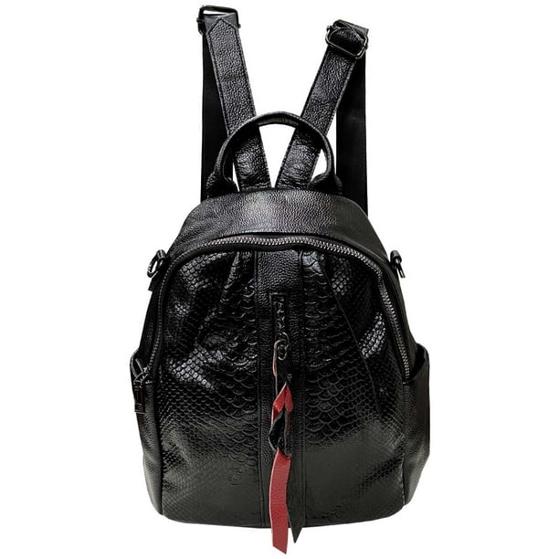 Mochila Cuero CRU41 Negro Lider