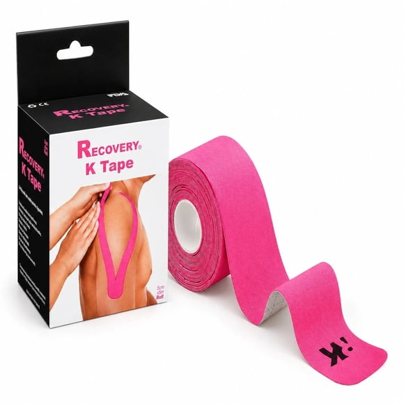 K Tape Recovery Rosado 5 cm x 5 m – 20 Tiras Precortadas
