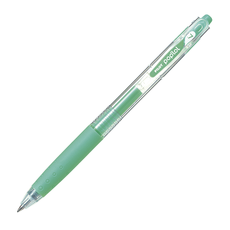 Pilot - 12 Un. Lapiz Gel Pop´lol Verde Pastel 0.7 Mm.