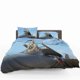 thumbnail image 1 of Captain Marvel Brie Larson Quilt Duvet Cover Set Kids Super Bedspread3-Piece Bedding Set, 1 of 5