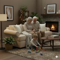 Sitial Home - Sofá 3 Cuerpos Rudith Beige Con Asientos De Resortes Full Comfort Plus