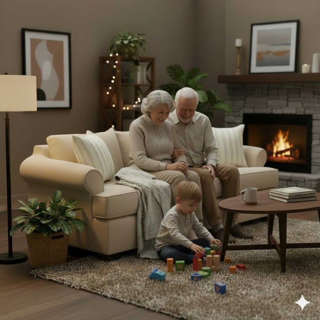 Sitial Home - Sofá 3 Cuerpos Rudith Beige Con Asientos De Resortes Full Comfort Plus