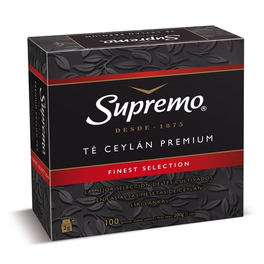 Té Ceylán Premium Caja 100 Un Supremo
