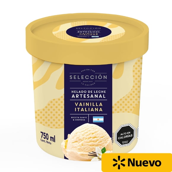 Helado De Crema Artesanal Vainilla Italiana, 750 Ml