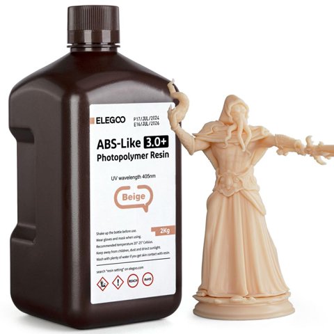 Impresora 3D De Resina Elegoo Abs Like 3.0+ Beige 2 Kg