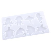 Magideal - Llavero De Resina Con Forma De Animal, Troquel De Silicona, Fundición De Resina Con Forma De Animal Pequeño Para Decoración Colgante, Artesanías De