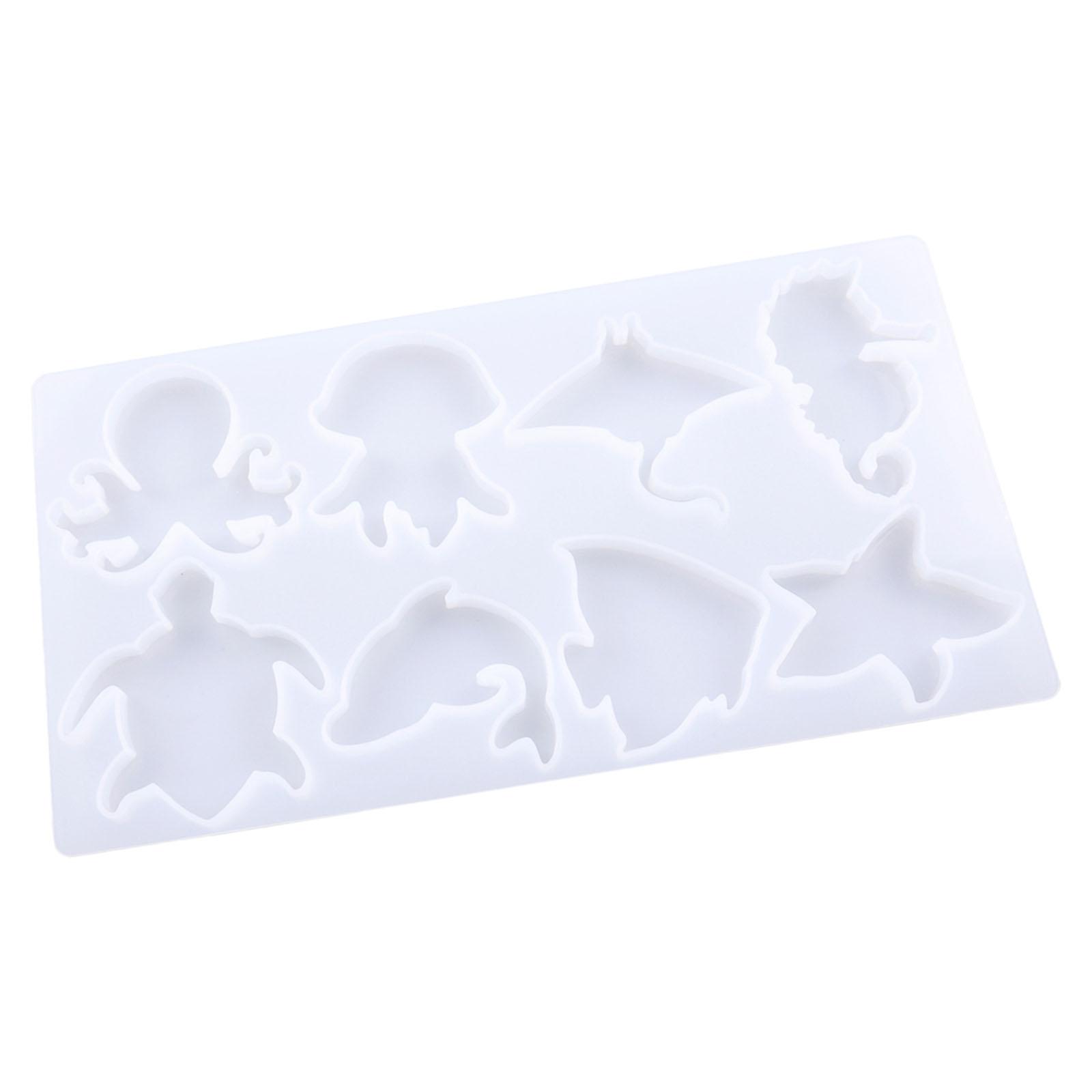 Magideal - Llavero De Resina Con Forma De Animal, Troquel De Silicona, Fundición De Resina Con Forma De Animal Pequeño Para Decoración Colgante, Artesanías De