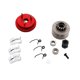 thumbnail image 1 of Volante De Engranaje 14T Con Juegos De Zapatas De Cojinete Para Piezas De Automóviles De 1/8 Rc Rojo + Plata, 1 of 5