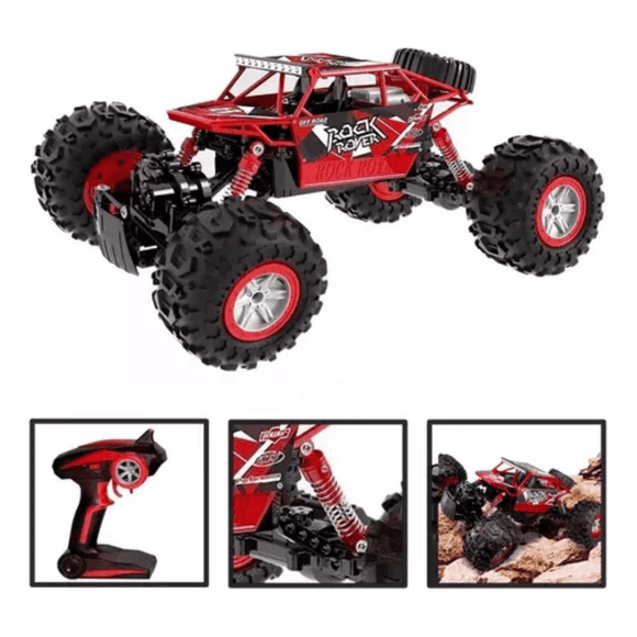 Auto Control Remoto Off Road Rockcrawler 2.4gz 1:18 4x4 Rojo