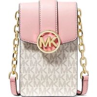 Cartera Michael Kors Carmen Small Faux Leather Phone Crossbody Bag (Powder Blush)