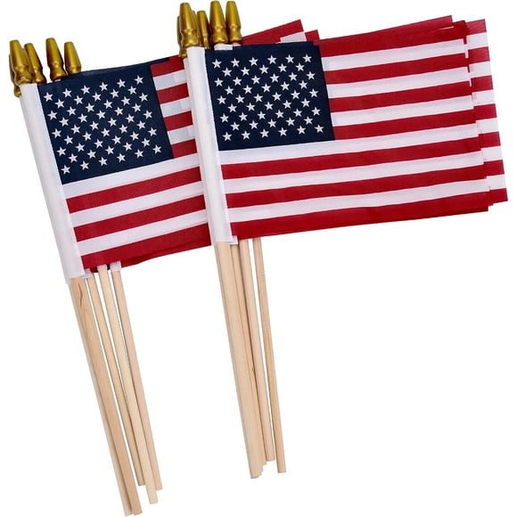 Banderas USA Uelfbaby, 12 unidades, 4 x 6 pulgadas