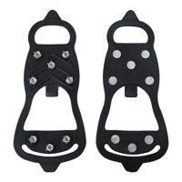 Magideal - Crampones Con 8 Puntas, Empuñaduras Antideslizantes, Cubiertas Para Zapatos De Tracción, Tacos Para Hielo Para Caminos De Barro, Senderismo, Mujeres, , De 35 A 40
