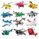 thumbnail image 1 of Juego de aviones de juguete UXRPTU Pull-Back para niños de 3 a 5 años con 12 piezas, 1 of 7