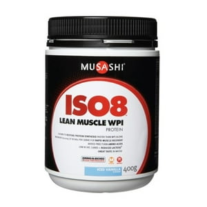 Musashi Proteina Iso 8 Whey Protein Isolate 1 Lb Iced Vanilla