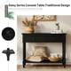 thumbnail image 3 of TREXM Daisy Series Console Table Traditional Design with Two Drawers and Bottom Shelf (Black), 3 of 3