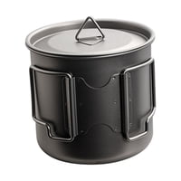 Magideal - Olla De Titanio Para Mochilero, Té Para Acampar, Taza De Café, Botella, Mango Plegable, Olla Para Beber, Taza De Titanio Ultraligera, Taza De Té De Ti 500Ml