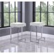 thumbnail image 2 of Taburete Best Master Furniture Dorrington de terciopelo sin respaldo blanco, 2 of 2