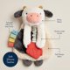 thumbnail image 2 of Tela de sherpa Baby Lovey Itzy Ritzy Itzy Lovey con forma de vaca mordedora, 2 of 6