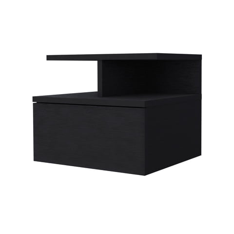 Fmfurniture - Velador Flotante 1 Cajón Fm-007N - Negro