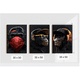 thumbnail image 2 of Cuadros Decorativos Simios Pack X 3 Uds 35x50 Cm C/u, 2 of 2