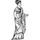 thumbnail image 1 of Decomural Greek Grecian Lady WS-17883, 1 of 2