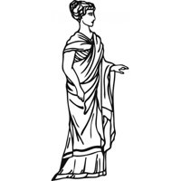 Rienda Libre Graphics - Decomural Greek Grecian Lady Ws-17883