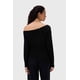 thumbnail image 3 of Polera Mujer C/Asimétrico Basta Negro, 3 of 4