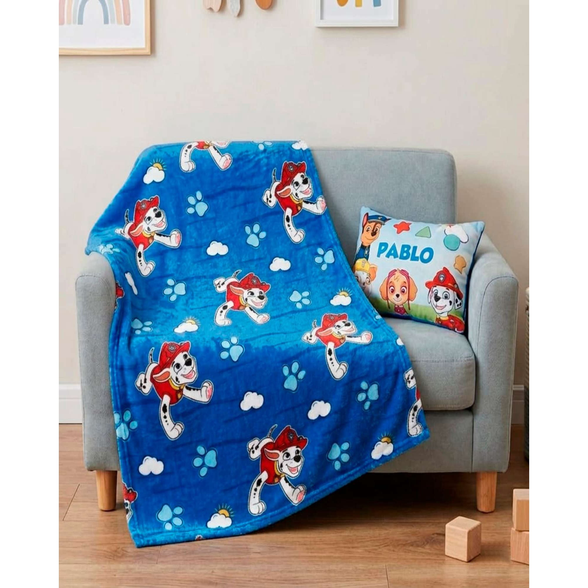 Mylhogar - Manta Infantil Ligera Para Siestas De 127x152cm De Paw Patrol