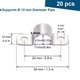thumbnail image 2 of Abrazaderas para conduit FamlTol de 2 orificios, acero inoxidable, diámetro exterior de 10 mm, 20 pi, 2 of 7