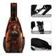 thumbnail image 3 of Lucifer Riñonera Bandolera con Estampado Integral para Hombres y Mujeres, Bolso Cruzado Gráfico de Tendencia, Mochila de Hombro Streetwear para Ciclismo y Deportes, Riñonera Versátil Casual, 3 of 6