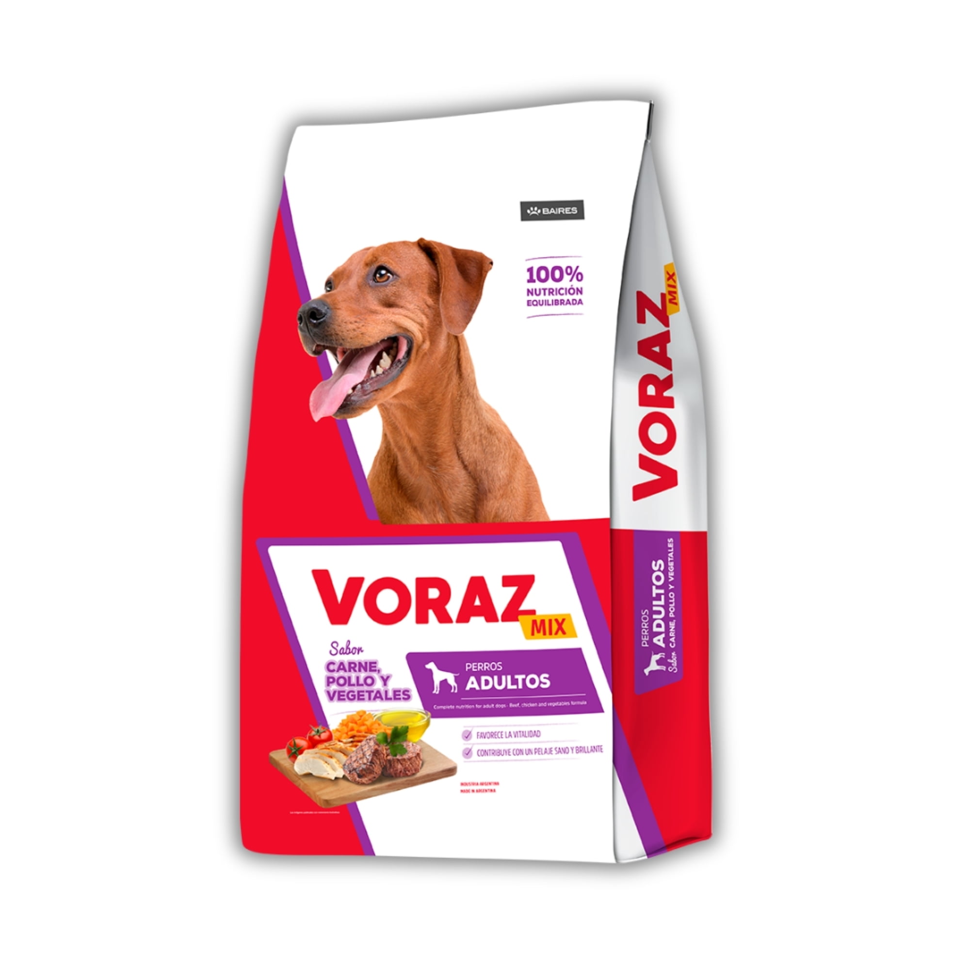 Alimento Perro Adultos Mix Carne Pollo Vegetales 10 Kg