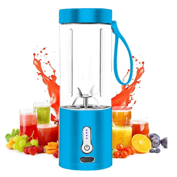 Potente licuadora portátil para batidos y smoothies, licuadora de tamaño personal con batería recargable