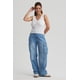 thumbnail image 4 of Jeans Mujer Cargo Calce Recto Azul - VIII, 4 of 4