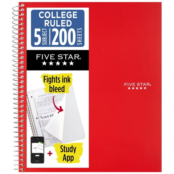 Cuaderno De 5 Materias Rayado College 22 X 28 Cm