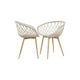 thumbnail image 1 of Pack 2 Sitiales Butaca Mesh Polipropileno Para Living O Terraza - Beige, 1 of 3