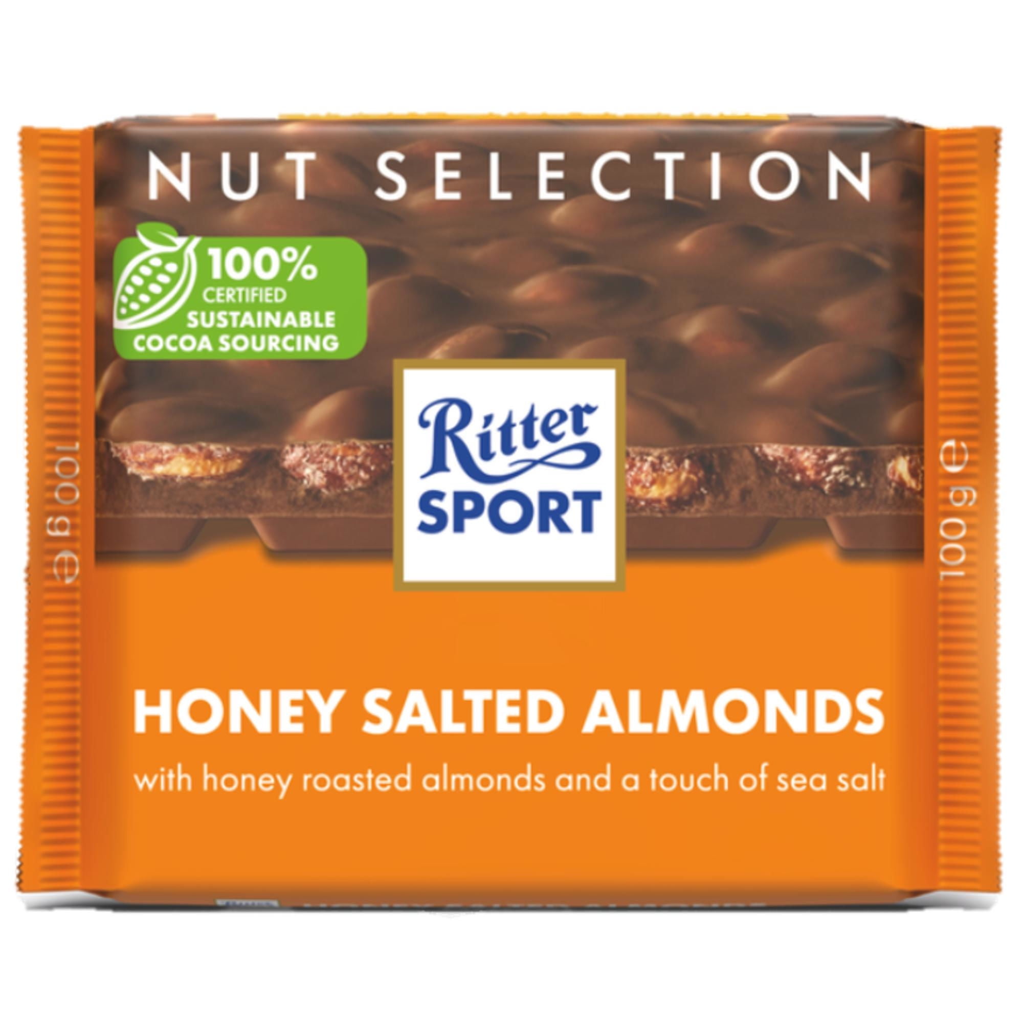 Chocolate Almendras Saladas Miel 100 g Ritter Sport