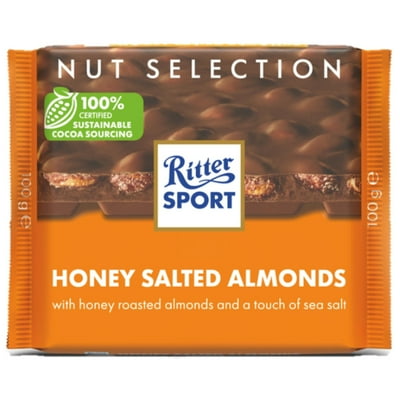 Chocolate Almendras Saladas Miel 100 G Ritter Sport