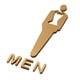 thumbnail image 5 of Letrero De Inodoro, Tablero Autoadhesivo, Decoración De Ba?o Masculina Y Femenina, Fácil De Instalar, Letrero De WC Macho L, 5 of 5