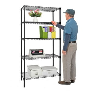 Prochef - Estante Epoxico 90X35X180 Cm. Acero 5 Bandejas. Cap. 600 Kg.