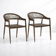 thumbnail image 1 of Pack de 2 Sillas de Terraza Douce - Aluminio y Rattan, 1 of 7