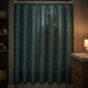 thumbnail image 5 of REGALWOVEN Conjunto de Cortinas de Ducha con Textura Geométrica 3D y Borlas para Decoración de Baño Verde 72"W x 72"L, 5 of 7