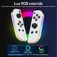 thumbnail image 3 of Mando Joypad para Nintendo Switch, Controlador de Juego con Luz RGB, Mando Joypad L/R con Vibración Dual y Función Turbo, Blanco, 3 of 7