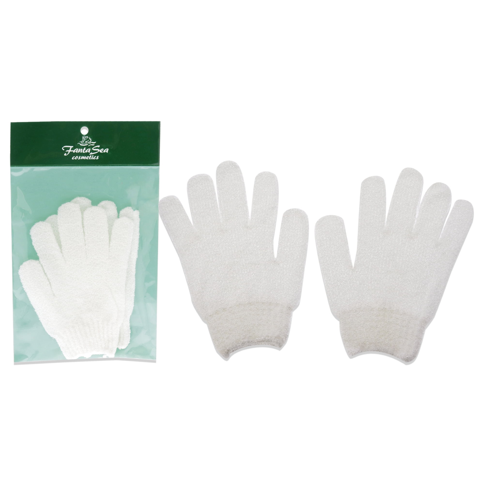 Guantes Exfoliantes Fantasea Blanco Mujer