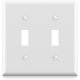 thumbnail image 1 of ELEGRP Placa de pared para interruptores de palanca, 2 módulos, tamaño estándar, 1 of 3