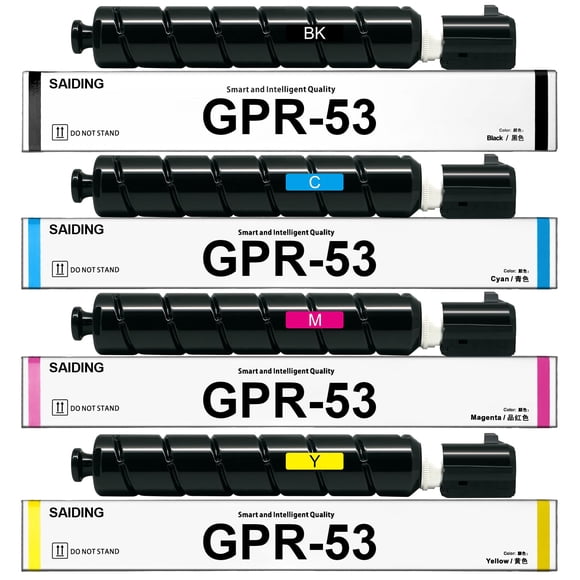 Cartucho de tóner SAIDING GPR-53, paquete de 4 para impresoras Canon